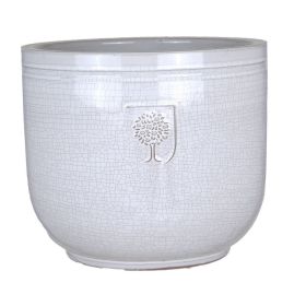 RHS Harlow Low Jar Pot - Crack 18cm